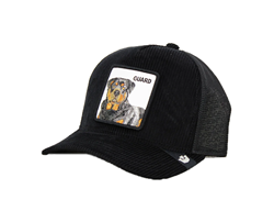 BASEBALL CAP DAPPER ROTTWEILER CORDUROY VOID IN VELLUTO NERO